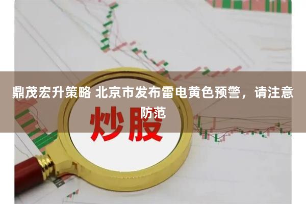 鼎茂宏升策略 北京市发布雷电黄色预警，请注意防范