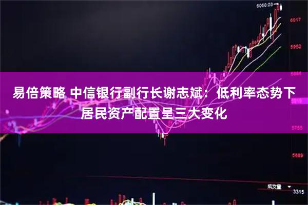 易倍策略 中信银行副行长谢志斌：低利率态势下居民资产配置呈三大变化