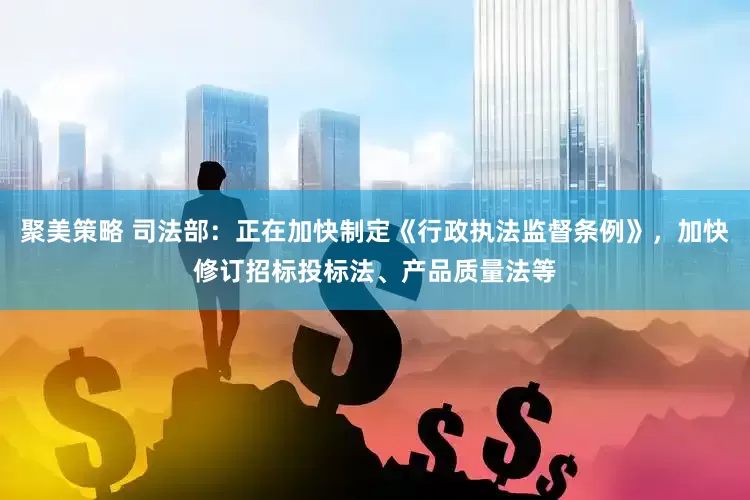 聚美策略 司法部：正在加快制定《行政执法监督条例》，加快修订招标投标法、产品质量法等